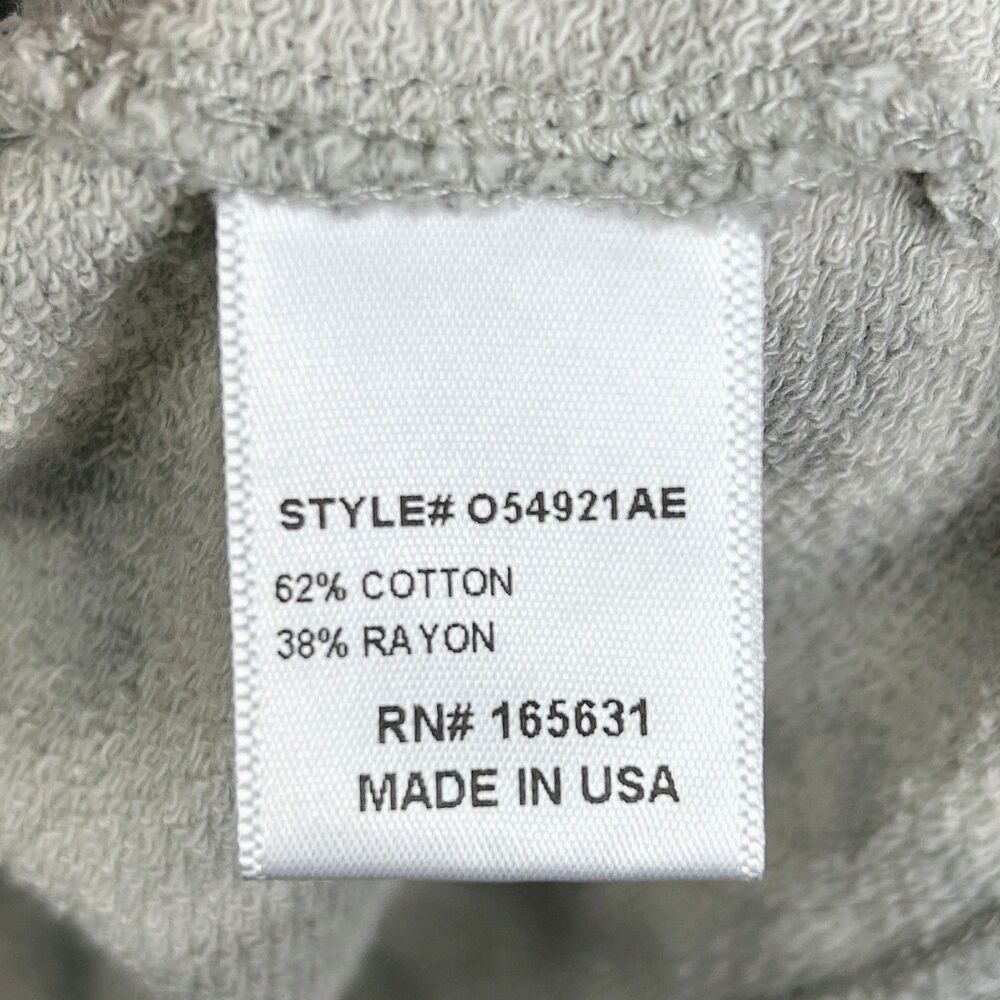 Johnny Was Calme Mira Sweatshirt Hoodie Grey Tie Dye Swirl Drawstring Pockets XS - Picture 12 of 14
